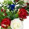 24" Carnation & Rose Artificial Americana Wreath